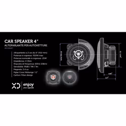 XD Enjoy XDCAS42 altoparlante auto Rotondo 2-vie 100 W 1 pz - Vista aggiuntiva 6