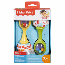 Fisher-Price Little People Maracas Baby Scoperte, 2 Coloratissime Maracas da Afferrare, Scuotere e Suonare, Giocattolo per Bambini 3+ Mesi - Vista aggiuntiva 6