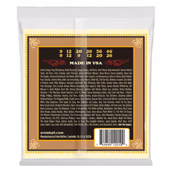 Ernie Ball P02010 Acustico 12 pz Acciaio bronzato Chitarra