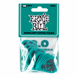 Ernie Ball P09196 plettro 12 pz Delrin Verde - Vista aggiuntiva 2