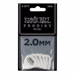 Ernie Ball P09203 plettro 6 pz Duralin Bianco - Vista aggiuntiva 2