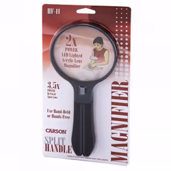 Carson Split Handle lente d'ingrandimento 3,5x Nero, Trasparente - Vista aggiuntiva 7