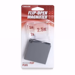 Carson MagniFlip Plus lente d'ingrandimento 7x Nero, Trasparente - Vista aggiuntiva 7