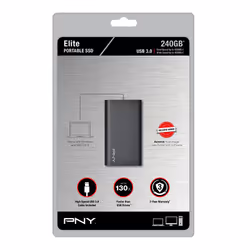 PNY Elite 240 GB Micro-USB B 3.2 Gen 1 (3.1 Gen 1) Nero - Vista aggiuntiva 6