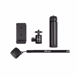 PNY P-T-BTRI001K-RB treppiede Smartphone/fotocamera di azione 3 gamba/gambe Nero - Vista aggiuntiva 4