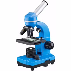 Bresser Optics Junior, Microscopio digitale, Blu, Alluminio, Plastica, 1600x, 40x, LED