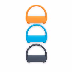 Wacom ACK41509, Chiusura elastica, Wacom, Wacom Bamboo Spark, Nero, Blu, Arancione, 3 pz