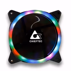 Chieftec AF-12RGB, Ventilatore, 12 cm, 1200 Giri/min, Nero