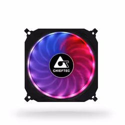 Chieftec CF-1225RGB, Ventilatore, 12 cm, 1200 Giri/min, Nero