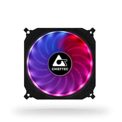 Chieftec CF-1225RGB sistema di raffreddamento per computer Case per computer Ventilatore 12 cm Nero