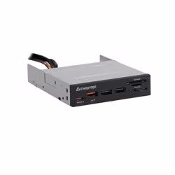 Chieftec CRD-908H, MicroSD (TransFlash), SD, Nero, 3.5", 5000 Mbit/s, USB 3.2 Gen 1 (3.1 Gen 1), 102 mm
