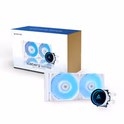 Chieftec ICEBERG 240-RGB-W Case per computer Raffreddatore di liquidi tutto in uno 12 cm Bianco - Vista aggiuntiva 8