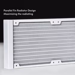 Chieftec CLC-360-RGB-W sistema di raffreddamento per computer Case per computer Raffreddatore di liquidi tutto in uno 12 cm Bianco - Vista aggiuntiva 5