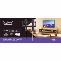 XD Enjoy XDCIM822 Supporto TV a parete 2,08 m (82") Nero - Vista aggiuntiva 2