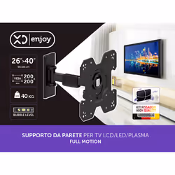 XD Enjoy XDCIM400 Supporto TV a parete 101,6 cm (40") Nero - Vista aggiuntiva 2