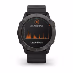 Garmin fēnix 6X Pro Solar 3,56 cm (1.4") 280 x 280 Pixel Grigio Wi-Fi GPS (satellitare)