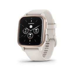 Garmin Venu Sq 2 - Music Edition, Smartwatch, Display 1,4" AMOLED, GPS, Cardio, SpO2, 25+ App Sport & Fitness, Pay, Musica, Spotify, Deezer, Amazon Music, Autonomia fino a 11 giorni (Peach Gold & Ivory)