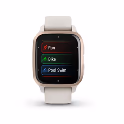 Garmin Venu Sq 2 - Music Edition, Smartwatch, Display 1,4" AMOLED, GPS, Cardio, SpO2, 25+ App Sport & Fitness, Pay, Musica, Spotify, Deezer, Amazon Music, Autonomia fino a 11 giorni (Peach Gold & Ivory)