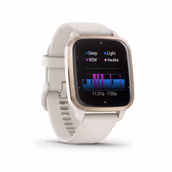 Garmin Venu Sq 2 - Music Edition, Smartwatch, Display 1,4" AMOLED, GPS, Cardio, SpO2, 25+ App Sport & Fitness, Pay, Musica, Spotify, Deezer, Amazon Music, Autonomia fino a 11 giorni (Peach Gold & Ivory)