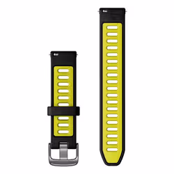 Garmin 010-11251-A3 accessorio indossabile intelligente Band Nero, Giallo Silicone - Vista aggiuntiva 2