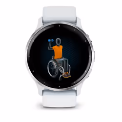Garmin Venu 3 45 mm Digitale 454 x 454 Pixel Touch screen Argento, Bianco Wi-Fi GPS (satellitare) - Vista aggiuntiva 6