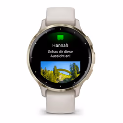 Garmin Venu 3S 41mm Digitale Touch screen Oro, Avorio Wi-Fi GPS (satellitare) - Vista aggiuntiva 4