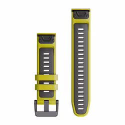 Garmin QuickFit Band Grafite, Lime Silicone - Vista aggiuntiva 2