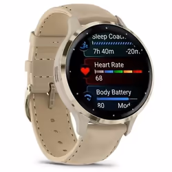 Garmin 010-02785-55 smartwatch e orologio sportivo 3,05 cm (1.2") AMOLED 41 mm Digitale 390 x 390 Pixel Touch screen Oro Wi-Fi GPS (satellitare) - Vista aggiuntiva 3