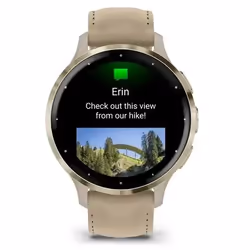 Garmin 010-02785-55 smartwatch e orologio sportivo 3,05 cm (1.2") AMOLED 41 mm Digitale 390 x 390 Pixel Touch screen Oro Wi-Fi GPS (satellitare) - Vista aggiuntiva 4