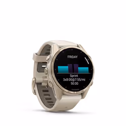 Garmin fenix 8 3,3 cm (1.3") AMOLED 43 mm Digitale 416 x 416 Pixel Touch screen Oro Wi-Fi GPS (satellitare) - Vista aggiuntiva 6
