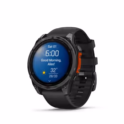 Garmin Fenix 8 47 mm Digitale 454 x 454 Pixel Touch screen Nero Wi-Fi GPS (satellitare) - Vista aggiuntiva 7