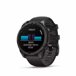 Garmin fenix 8 47 mm Digitale 454 x 454 Pixel Touch screen Nero Wi-Fi GPS (satellitare) - Vista aggiuntiva 8