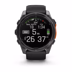 Garmin Fenix 8 3,56 cm (1.4") AMOLED 51 mm Digitale 454 x 454 Pixel Touch screen Grigio Wi-Fi GPS (satellitare) - Vista aggiuntiva 8