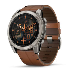 Garmin Fenix 8 3,56 cm (1.4") AMOLED 51 mm Digitale 454 x 454 Pixel Touch screen Titanio Wi-Fi GPS (satellitare)