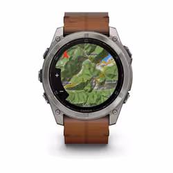 Garmin Fenix 8 3,56 cm (1.4") AMOLED 51 mm Digitale 454 x 454 Pixel Touch screen Titanio Wi-Fi GPS (satellitare) - Vista aggiuntiva 5