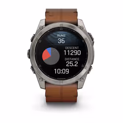 Garmin Fenix 8 3,56 cm (1.4") AMOLED 51 mm Digitale 454 x 454 Pixel Touch screen Titanio Wi-Fi GPS (satellitare) - Vista aggiuntiva 7