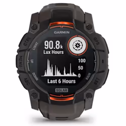 Garmin Instinct 3 Solar 3,3 cm (1.3") MIP 50 mm Digitale 176 x 176 Pixel Touch screen Nero GPS (satellitare) - Vista aggiuntiva 2