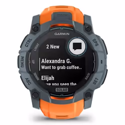 Garmin Instinct 3 Solar 2,79 cm (1.1") MIP 50 mm Digitale 176 x 176 Pixel Touch screen Arancione GPS (satellitare) - Vista aggiuntiva 4