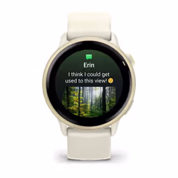 Garmin vívoactive 6 3,05 cm (1.2") AMOLED 42 mm Digitale 390 x 390 Pixel Touch screen Bianco Wi-Fi GPS (satellitare)