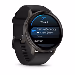 Garmin Venu 4 3,56 cm (1.4") AMOLED 45 mm Digitale 454 x 454 Pixel Touch screen Nero Wi-Fi GPS (satellitare) - Vista aggiuntiva 3