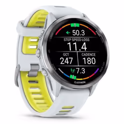 Garmin Forerunner 970 3,56 cm (1.4") AMOLED Digitale 454 x 454 Pixel Touch screen Bianco Wi-Fi GPS (satellitare) - Vista aggiuntiva 3