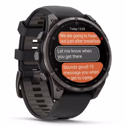 Garmin fēnix 8 Pro 3,56 cm (1.4") AMOLED 47 mm Digitale 454 x 454 Pixel Touch screen Grigio Wi-Fi GPS (satellitare) - Vista aggiuntiva 3