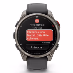 Garmin fēnix 8 Pro 3,56 cm (1.4") AMOLED 47 mm Digitale 454 x 454 Pixel Touch screen Grafite, Titanio Wi-Fi GPS (satellitare) - Vista aggiuntiva 2