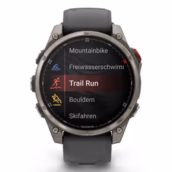 Garmin fēnix 8 Pro 3,56 cm (1.4") AMOLED 47 mm Digitale 454 x 454 Pixel Touch screen Grafite, Titanio Wi-Fi GPS (satellitare) - Vista aggiuntiva 4