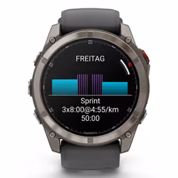 Garmin fēnix 8 Pro 3,56 cm (1.4") AMOLED 51 mm Digitale 454 x 454 Pixel Touch screen Grafite, Titanio Wi-Fi GPS (satellitare) - Vista aggiuntiva 8