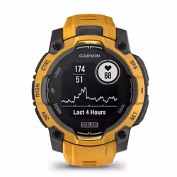 Garmin Instinct 3 3,05 cm (1.2") 45 mm Digitale 176 x 176 Pixel Touch screen Giallo, Grigio Wi-Fi GPS (satellitare) - Vista aggiuntiva 7