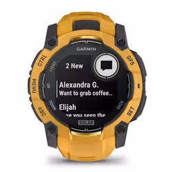 Garmin Instinct 3 3,05 cm (1.2") 50 mm Digitale 176 x 176 Pixel Touch screen Giallo, Grigio Wi-Fi GPS (satellitare) - Vista aggiuntiva 6