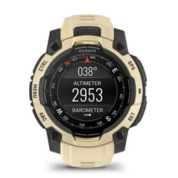 Garmin Instinct 3 AMOLED 3,05 cm (1.2") 45 mm Digitale 390 x 390 Pixel Touch screen Beige, Grigio GPS (satellitare)