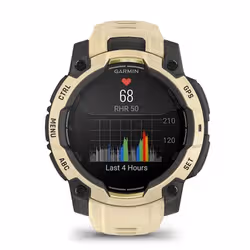 Garmin Instinct 3 AMOLED 3,05 cm (1.2") 45 mm Digitale 390 x 390 Pixel Touch screen Beige, Grigio GPS (satellitare) - Vista aggiuntiva 8