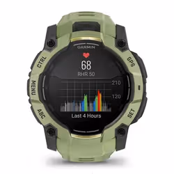 Garmin Instinct 3 AMOLED 3,3 cm (1.3") 50 mm Digitale 416 x 416 Pixel Touch screen Verde, Grigio GPS (satellitare) - Vista aggiuntiva 8